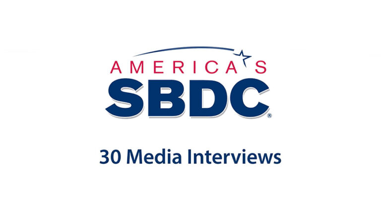 Graphic- America's SBDC - 30 Media Interviews