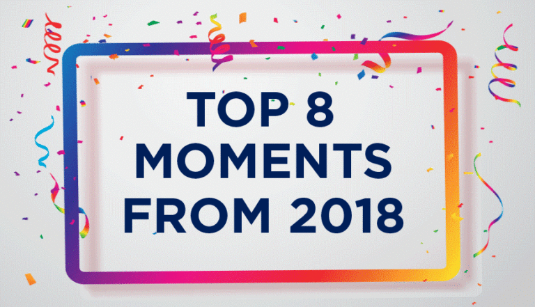 Top 8 Moments fro 2018 animation, with balloons